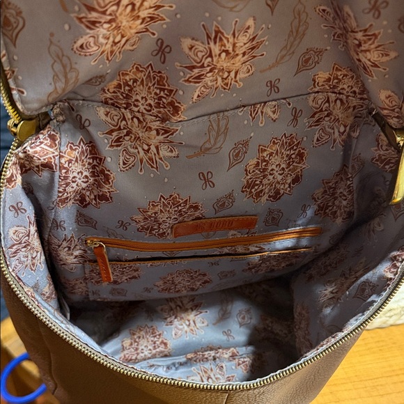 HOBO “River” Brown Leather Backpack - Picture 5 of 11